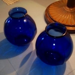 Awesome set of vintage Cobalt vases